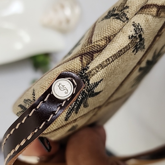 Fossil Palm Tree and Bamboo Design Small Shoulder Bag - Picture 9 of 10